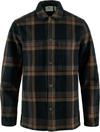 FJ&Auml;LLR&Auml;VEN Singi Langarmhemd Herren - dark navy-wood brown