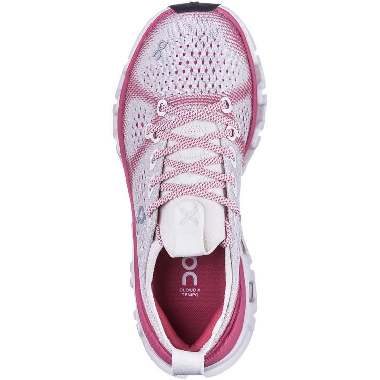 On On Cloud X Tempo Laufschuhe Damen - ivory-camellia - 0 | SportScheck