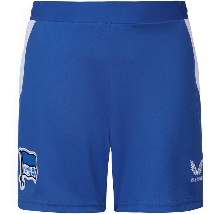 Castore Castore HERTHA BSC HOME Fu&szlig;ballshorts Kinder - blue lolite-castore white hertha bsc - 0 | SportScheck