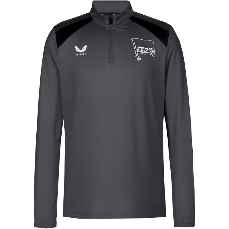 Castore Castore HERTHA BSC PERFORMANCE Sweatshirt Herren - castore gunmetal-castore black hertha bsc - 0 | SportScheck
