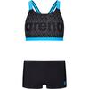 Arena Badeanzug Damen - black-turquoise