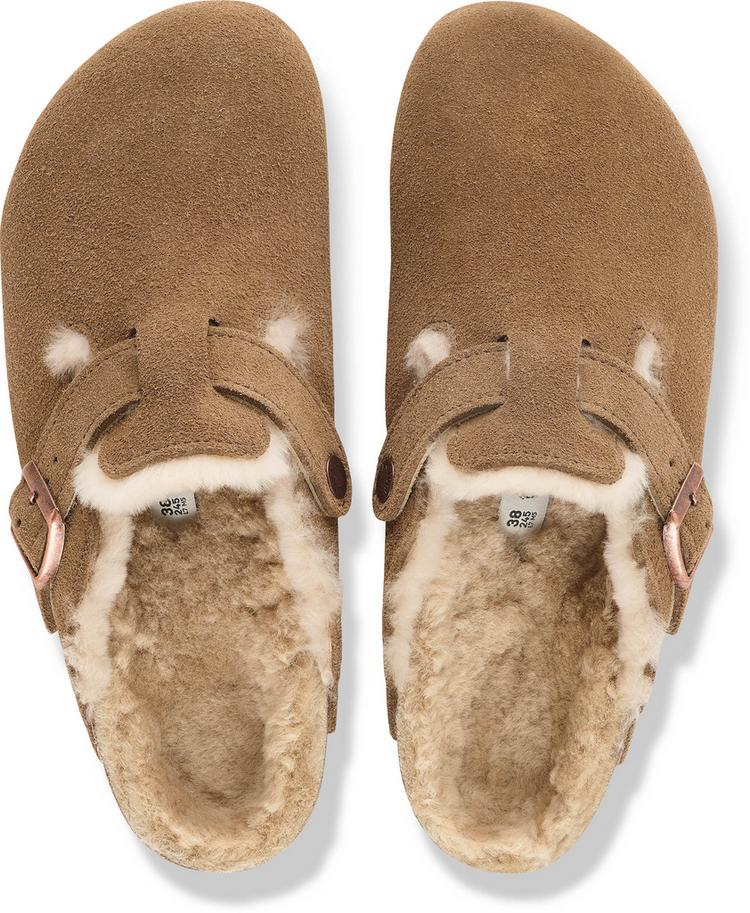 Birkenstock Birkenstock Boston Shearling Sandalen Damen - dark tea - 0 | SportScheck