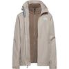 The North Face QUEST TRICLIMATE Doppeljacke Damen - timeless taupe-garnet