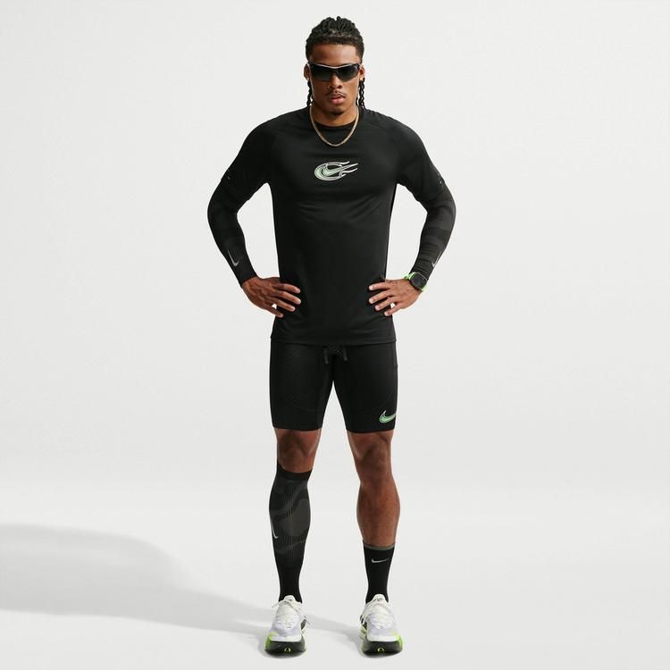 Nike Nike STRIDE Lauftights Herren - black-illusion green-reflective sil - 0 | SportScheck