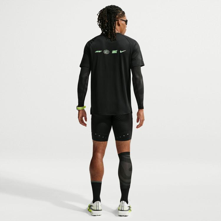 Nike Nike STRIDE Lauftights Herren - black-illusion green-reflective sil - 1 | SportScheck