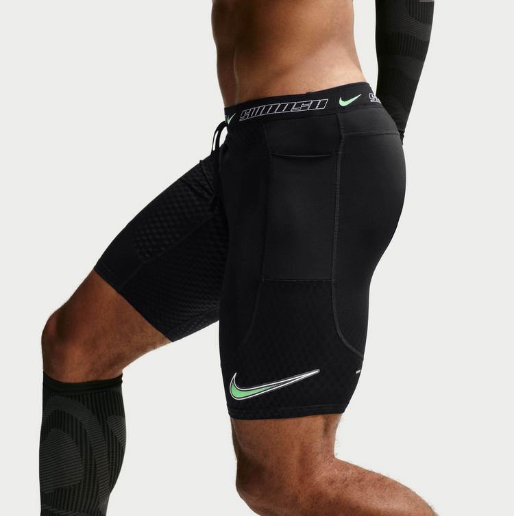 Nike Nike STRIDE Lauftights Herren - black-illusion green-reflective sil - 2 | SportScheck