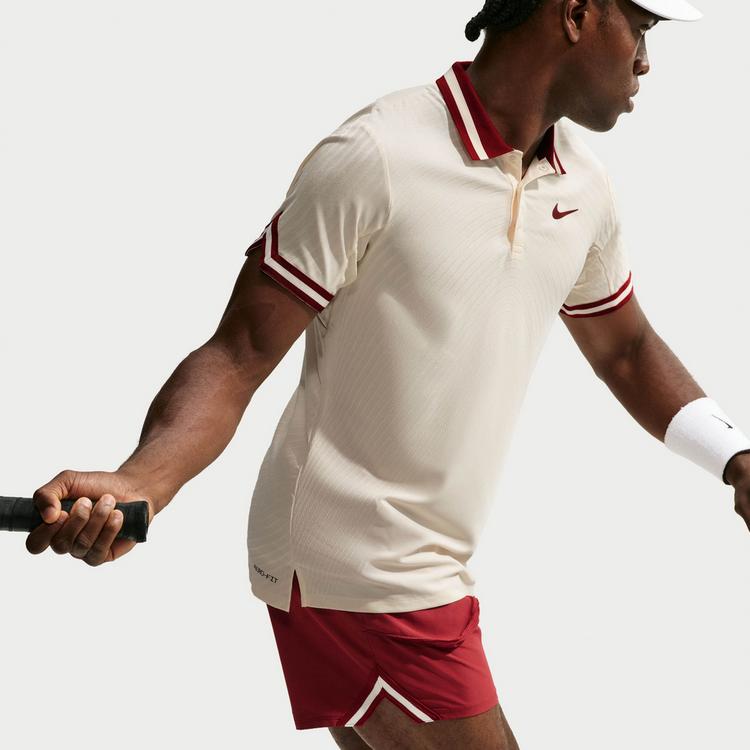 Nike Nike Slam U2 Poloshirt Herren - pale ivory-team red - 4 | SportScheck
