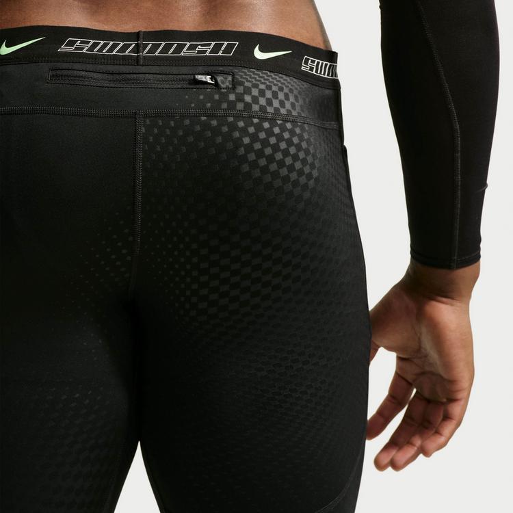 Nike Nike STRIDE Lauftights Herren - black-illusion green-reflective sil - 4 | SportScheck