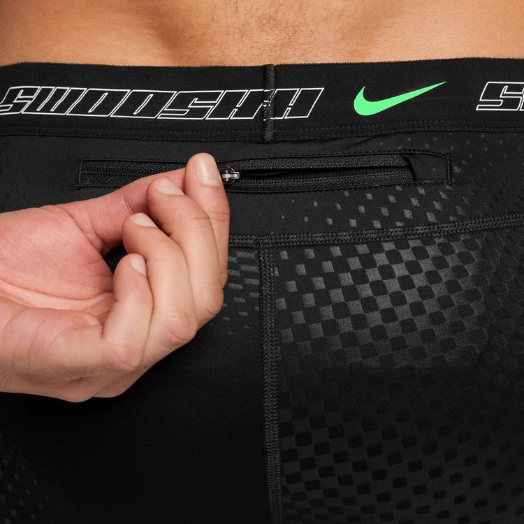 Nike Nike STRIDE Lauftights Herren - black-illusion green-reflective sil - 5 | SportScheck
