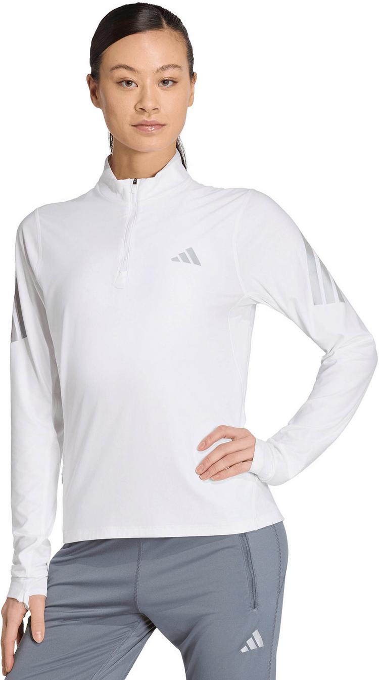 adidas adidas ADI365--- ZIP W Funktionsshirt Damen - white-refsil - 0 | SportScheck