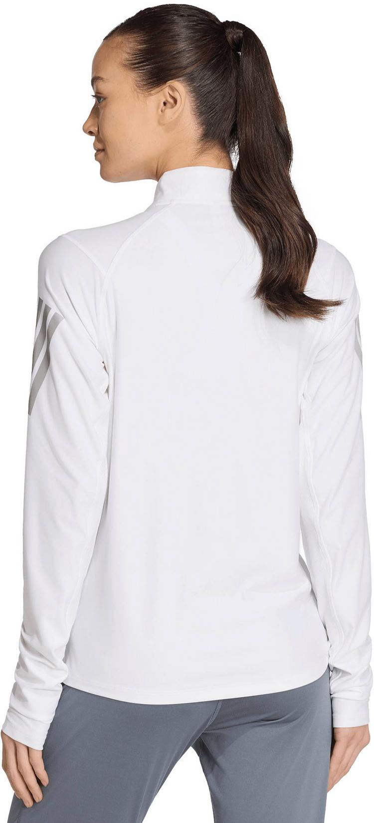 adidas adidas ADI365--- ZIP W Funktionsshirt Damen - white-refsil - 1 | SportScheck