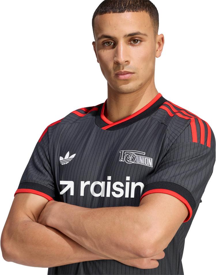 adidas adidas 1. FC Union Berlin 26-27 Ausw&auml;rts Teamtrikot Herren - carbon-black-actred - 4 | SportScheck