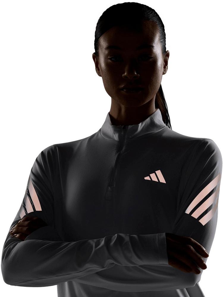 adidas adidas ADI365--- ZIP W Funktionsshirt Damen - white-refsil - 5 | SportScheck