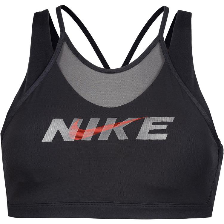 Nike Nike DF ONE BH Damen - black-smoke grey-university red - 0 | SportScheck