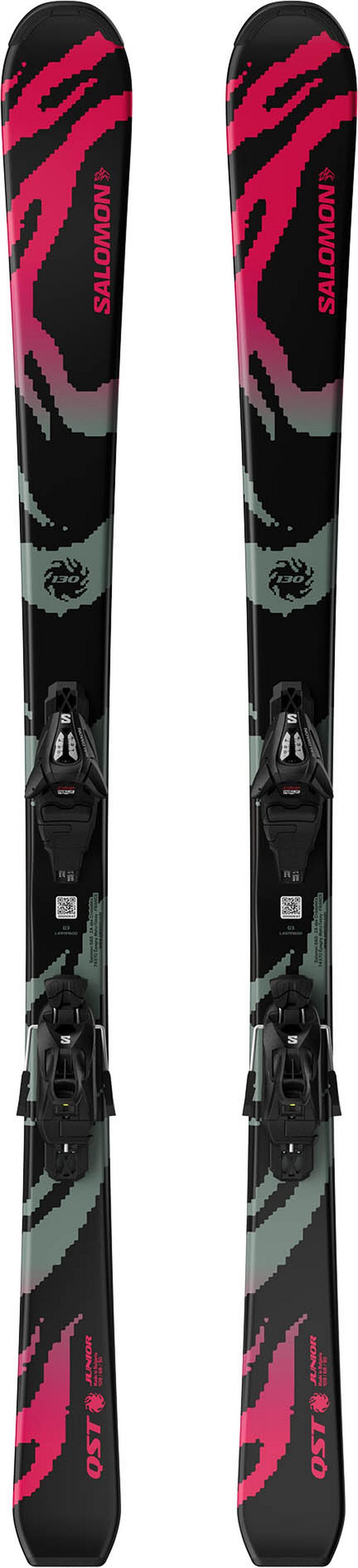 Salomon Salomon All-Mountain Ski Kinder - black-neon punch-iceberg green - 0 | SportScheck