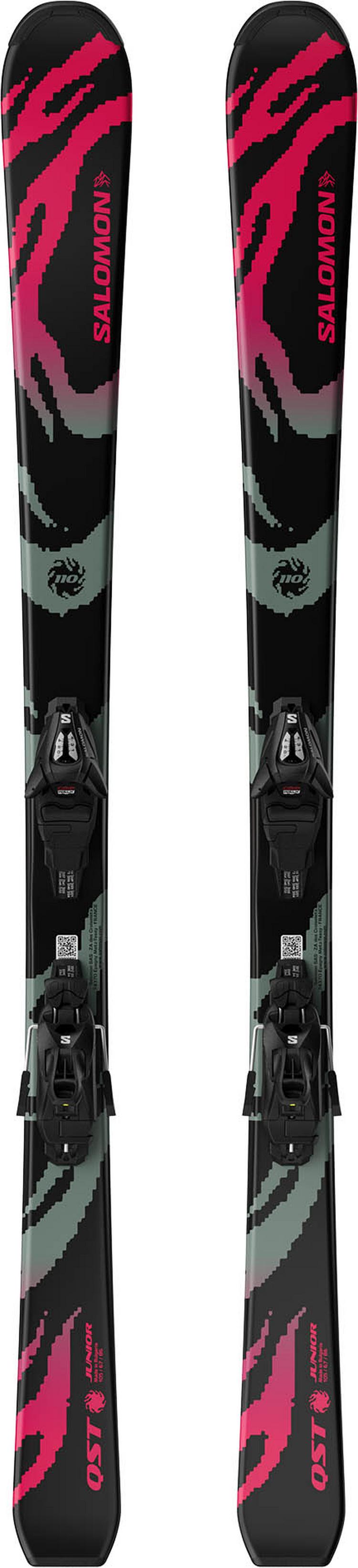 Salomon Salomon All-Mountain Ski Kinder - black-neon punch-iceberg green - 0 | SportScheck