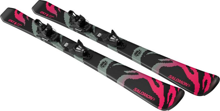 Salomon Salomon All-Mountain Ski Kinder - black-neon punch-iceberg green - 0 | SportScheck