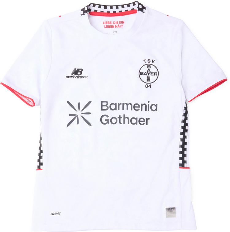 NEW BALANCE NEW BALANCE Bayer 04 Leverkusen 26-27 3rd Teamtrikot Kinder - wei&szlig; - 0 | SportScheck