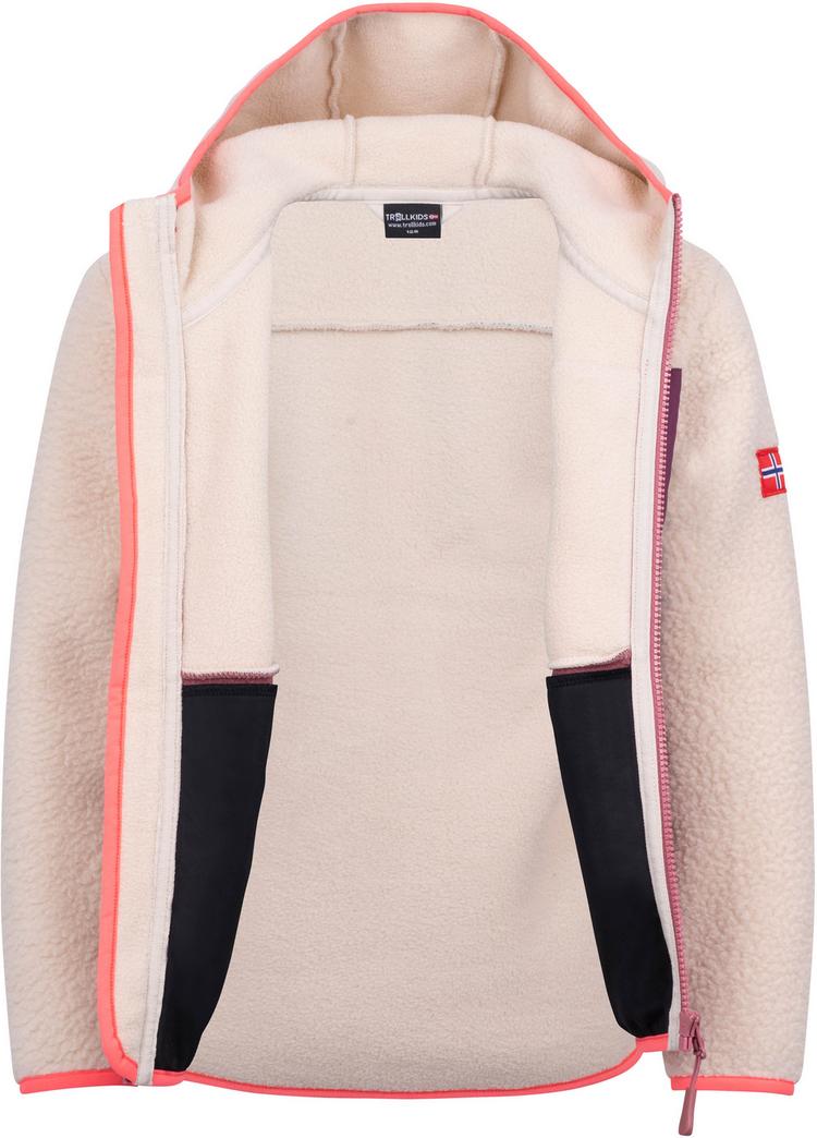 Trollkids Trollkids Aurlandsfjord Fleecejacke Kinder - frozen berry-sandstone - 0 | SportScheck