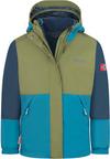 Trollkids Kjerag 3in1 Doppeljacke Kinder - pine green-dark marine-mystic blue