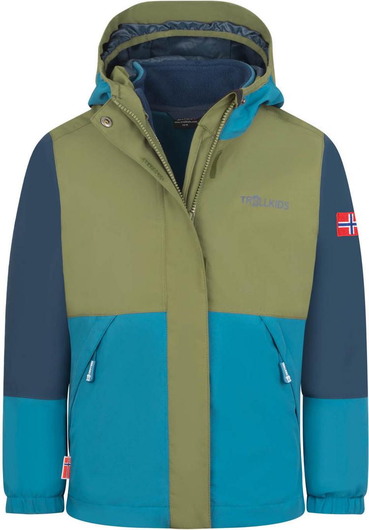 Trollkids Trollkids Kjerag 3in1 Doppeljacke Kinder - pine green-dark marine-mystic blue - 0 | SportScheck