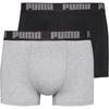 PUMA EVERYDAY 2P Unterhose Herren - grey melange-black