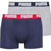 PUMA EVERYDAY 2P Unterhose Herren - navy-grey melange
