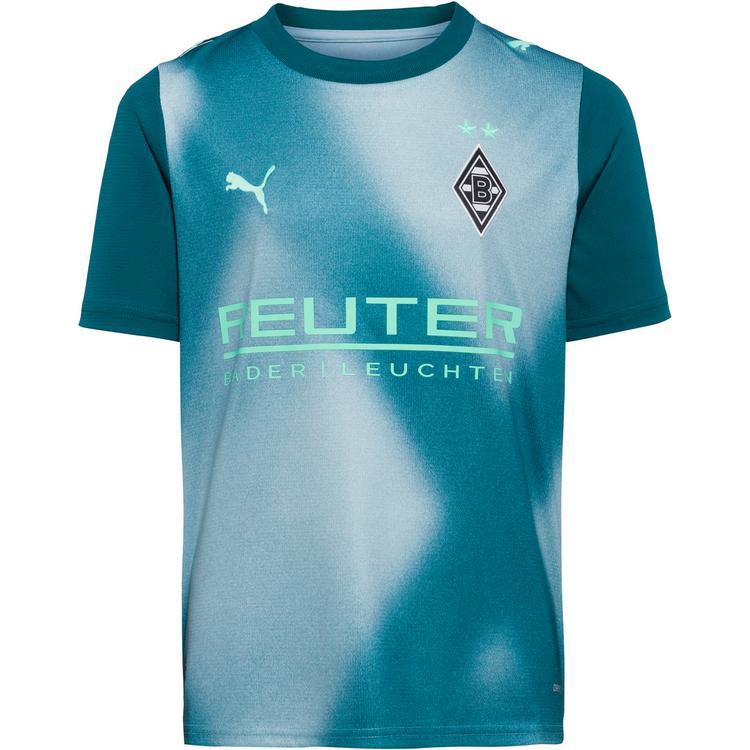 PUMA PUMA Borussia M&ouml;nchengladbach 26-27 3rd Teamtrikot Kinder - cold green-seafoam - 0 | SportScheck