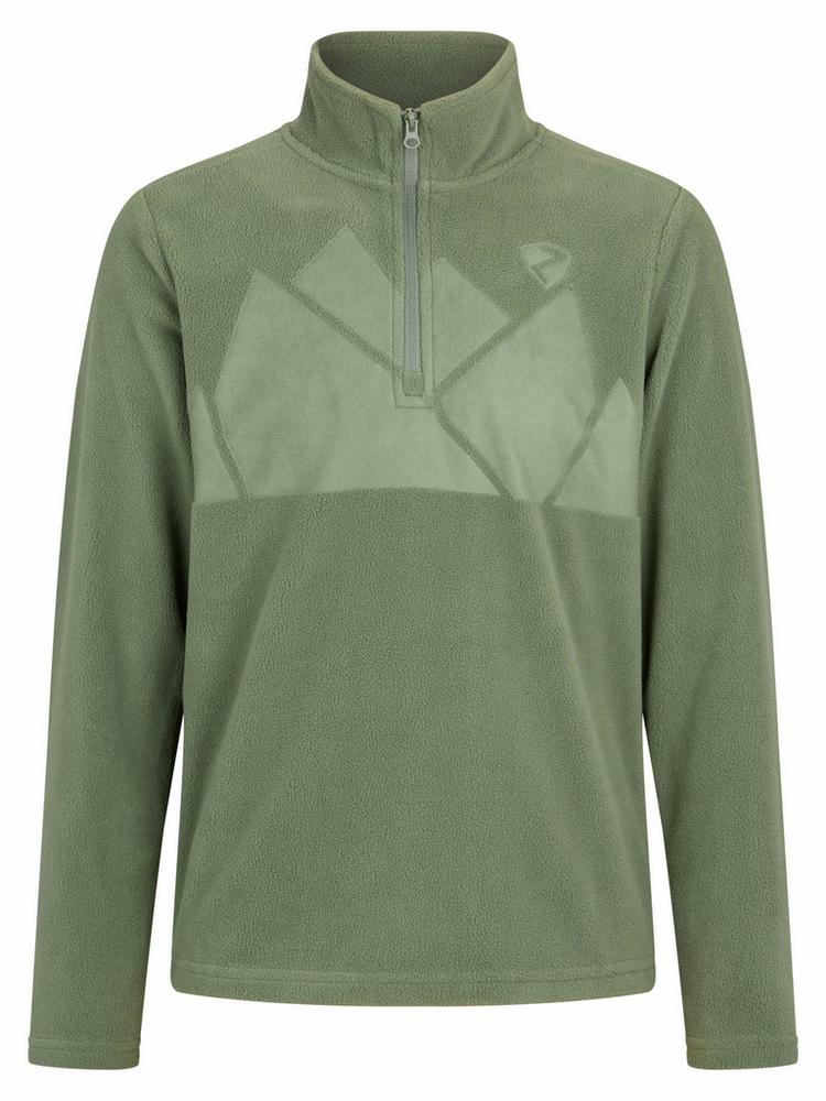 Ziener Ziener JONKI Fleeceshirt Kinder - dusty green - 0 | SportScheck