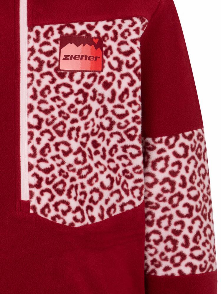 Ziener Ziener Fleeceshirt M&auml;dchen - red leo - 0 | SportScheck