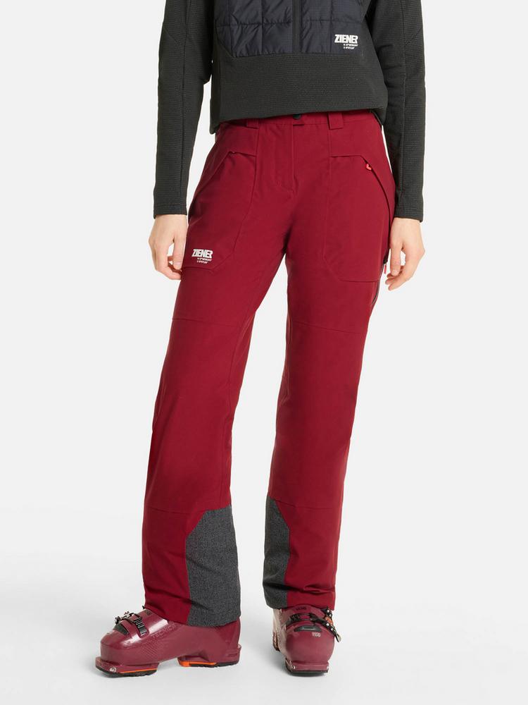 Ziener Ziener Skihose Damen - wine pigment - 0 | SportScheck