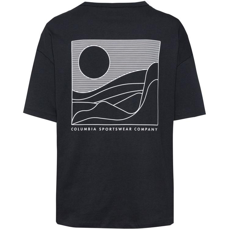 Columbia Columbia T-Shirt Damen - black-linear hillscape - 0 | SportScheck