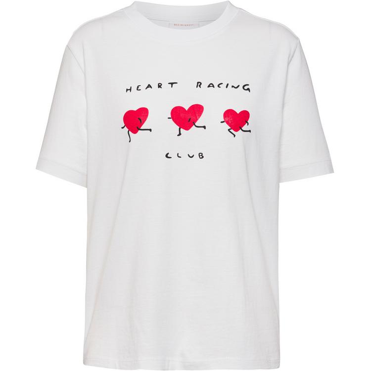 Kleinigkeit Kleinigkeit Heart Racing T-Shirt Damen - white - 0 | SportScheck