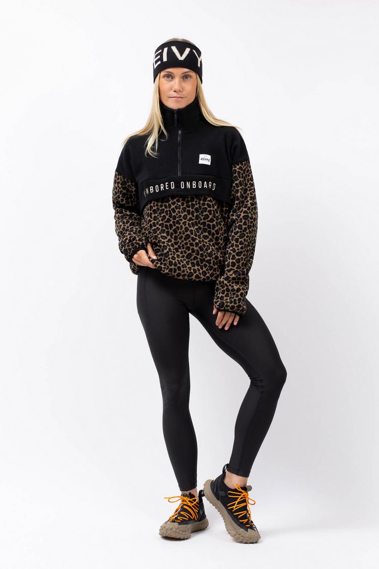 Eivy Eivy Fleeceshirt Damen - black-leopard - 1 | SportScheck