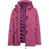 8848 Outdoor Doppeljacke Damen - dark pink-violet