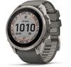 Garmin Fenix 9 Pro 51MM Solar Titan Sportuhr - kieselgrau-silbergrau