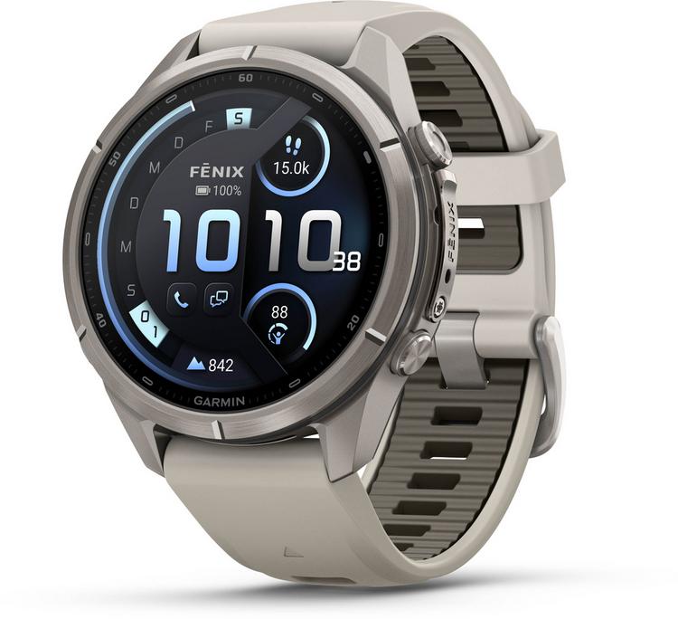 Garmin Garmin Fenix 9 Pro 43MM Titan Sportuhr - nebelgrau-dunkler sandstein - 0 | SportScheck