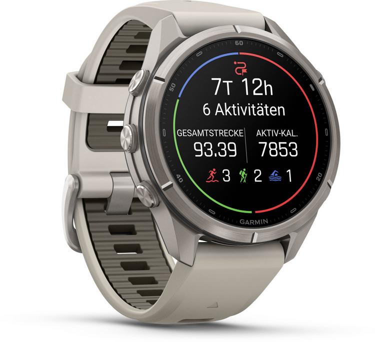 Garmin Garmin Fenix 9 Pro 43MM Titan Sportuhr - nebelgrau-dunkler sandstein - 2 | SportScheck