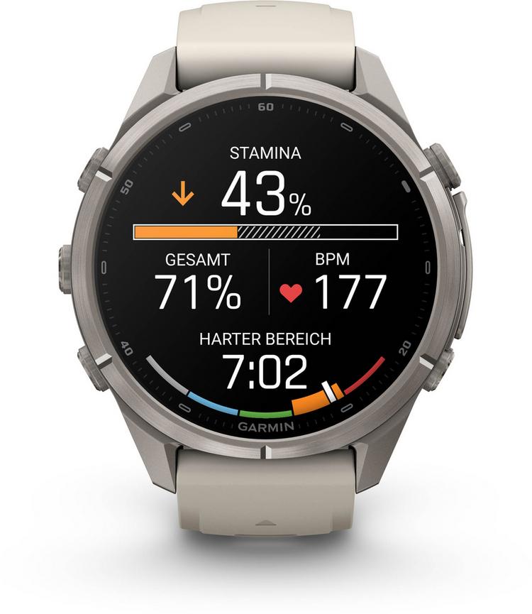 Garmin Garmin Fenix 9 Pro 43MM Titan Sportuhr - nebelgrau-dunkler sandstein - 3 | SportScheck