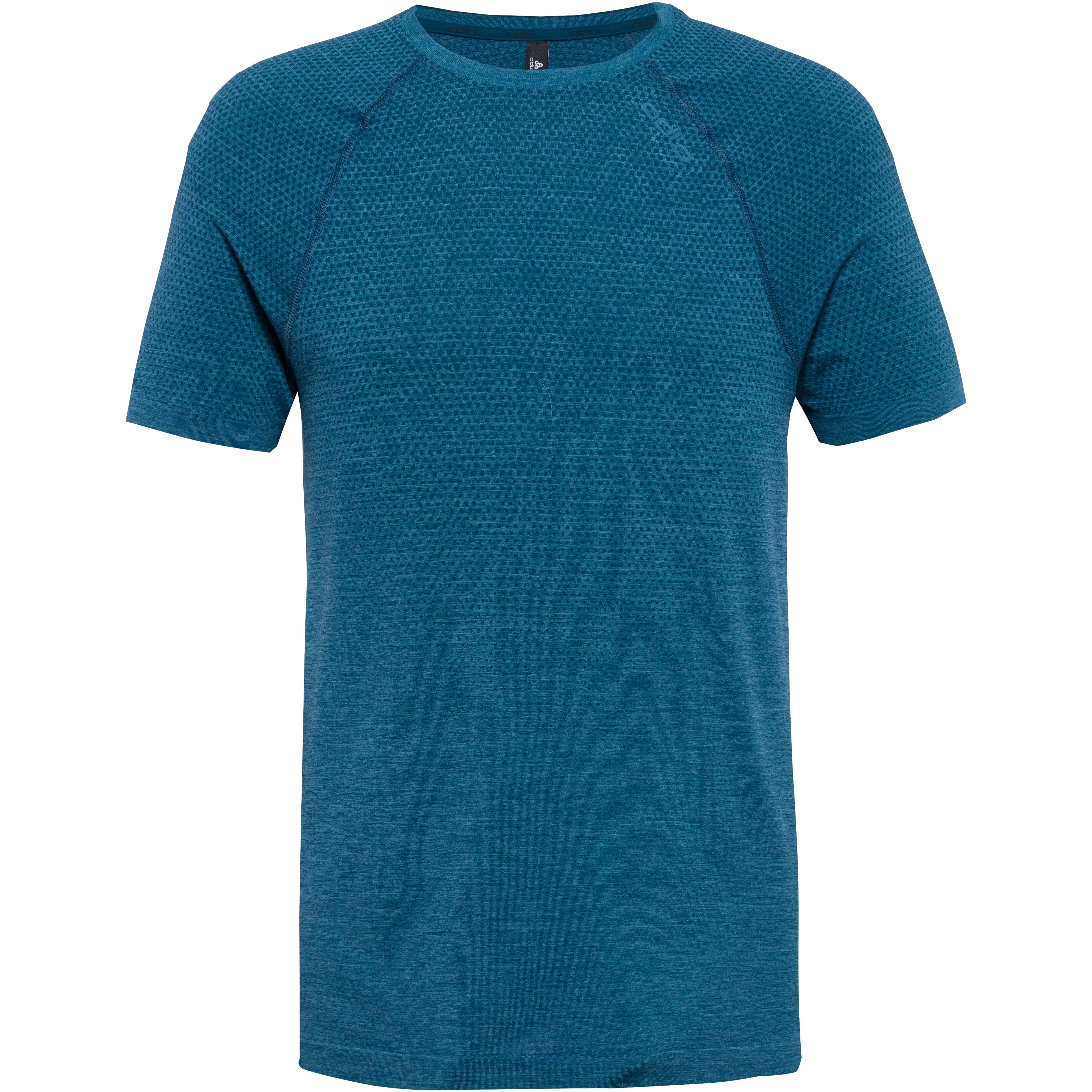 Odlo Herren Blau Essential Seamless Funktionsshirt - Größe Extra Groß