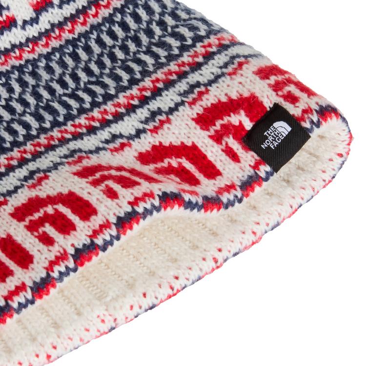 The North Face The North Face CABIN Bommelm&uuml;tze Herren - white dune jacquard-pom - 0 | SportScheck