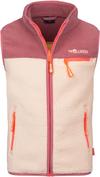 Trollkids Hemsedal Fleeceweste Kinder - frozen berry-sandstone