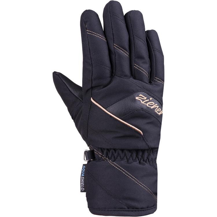 Ziener Ziener KARION Handschuh Damen - black.gold art - 0 | SportScheck