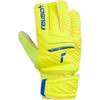 Reusch Attrakt Starter Solid Torwarthandschuhe Kinder - safety yellow-deep blue-white