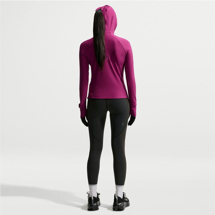 Nike Nike SWIFT HOODED LS TOP Funktionsshirt Damen - true berry-reflective silv - 1 | SportScheck