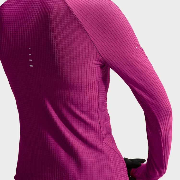 Nike Nike SWIFT HOODED LS TOP Funktionsshirt Damen - true berry-reflective silv - 3 | SportScheck