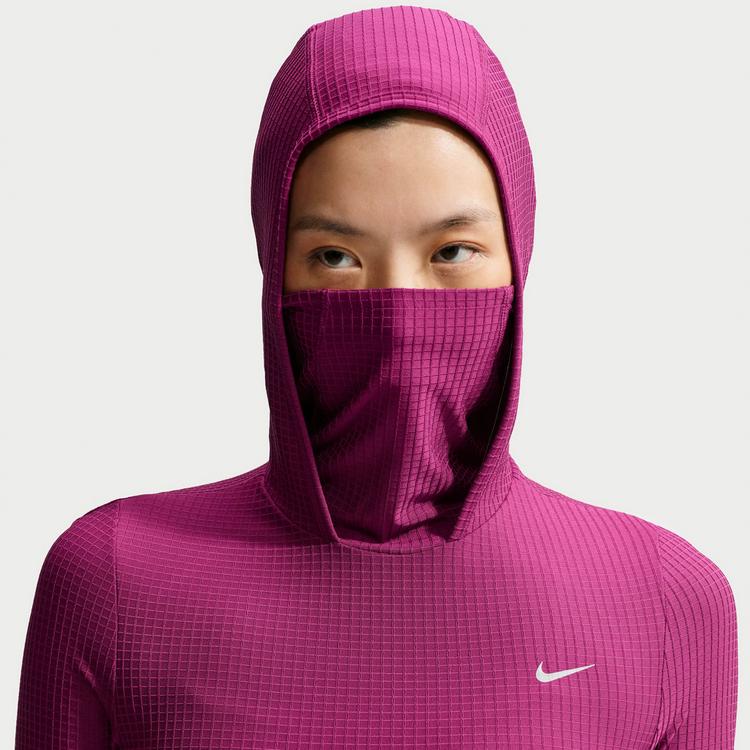 Nike Nike SWIFT HOODED LS TOP Funktionsshirt Damen - true berry-reflective silv - 5 | SportScheck