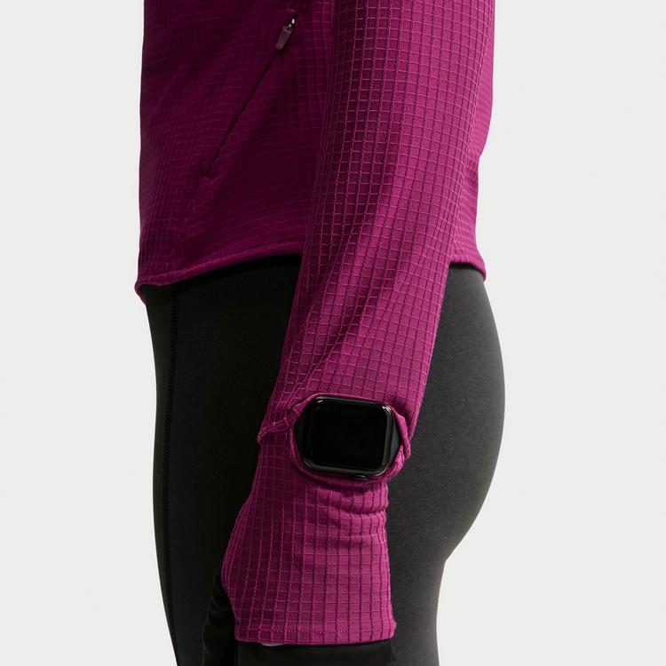 Nike Nike SWIFT HOODED LS TOP Funktionsshirt Damen - true berry-reflective silv - 7 | SportScheck