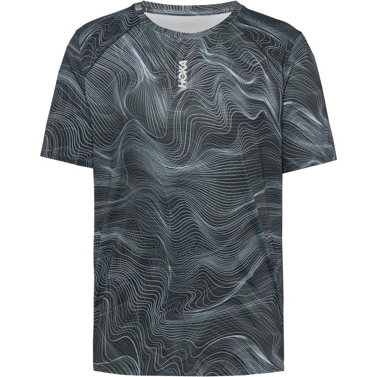 HOKA HOKA EVERYRUN SS CLF PRT Funktionsshirt Herren - black-white prt - 0 | SportScheck