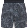 HOKA GLIDE SHORT 5'' BRIEF CLF PRT Laufshorts Herren - black-white prt